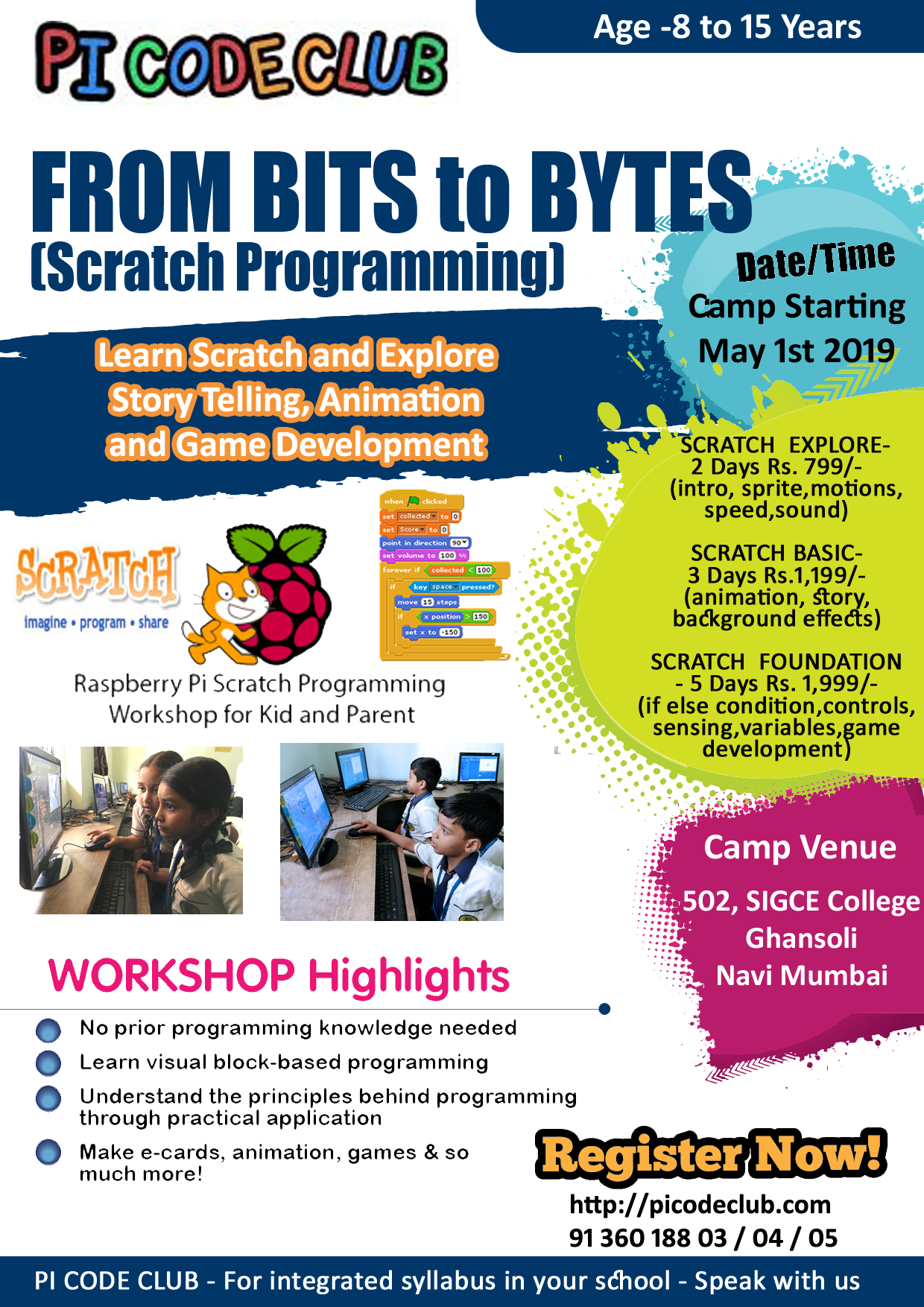 From Bits to Bytes – Scratch Animation, Story Telling and Game Building –  First Education News