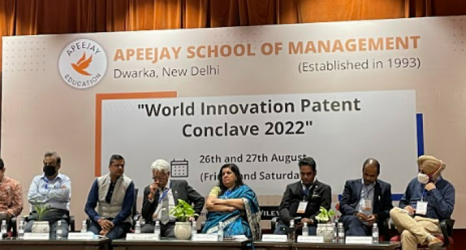 Apeejay School of Management holds World Innovation Patent Conclave 2022