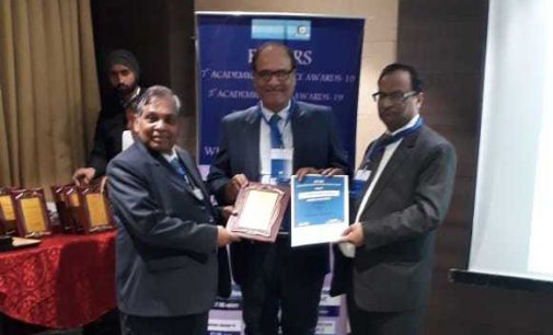 Principal Dr.Vikram Patil awarded with “Best Director Award”