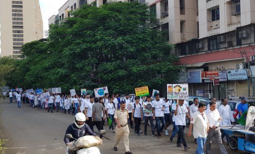 A.P. Shah Institute of Technology, Organised  Walkathon rally against the use of plastic.