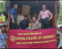 KOLHAPUR FLOOD RELIEF – VIVEK COLLEGE STUDENTS IN SUPPORT OF FLOOD VICTIMS