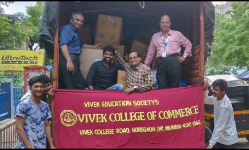 KOLHAPUR FLOOD RELIEF – VIVEK COLLEGE STUDENTS IN SUPPORT OF FLOOD VICTIMS