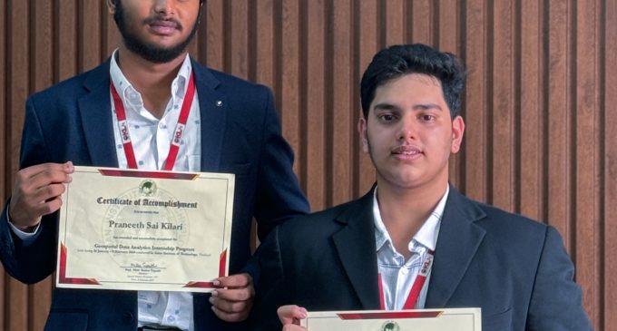 KLH Bachupally Campus Duo Excel in AIT’s Geospatial Analytics Program